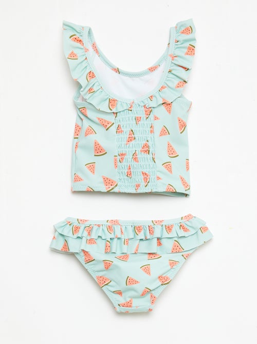Two-Piece Swimsuit with Ruffle Detail - Kiabi