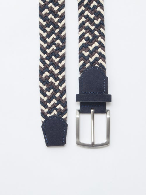 Two-Tone Braided Stretch Belt - Kiabi