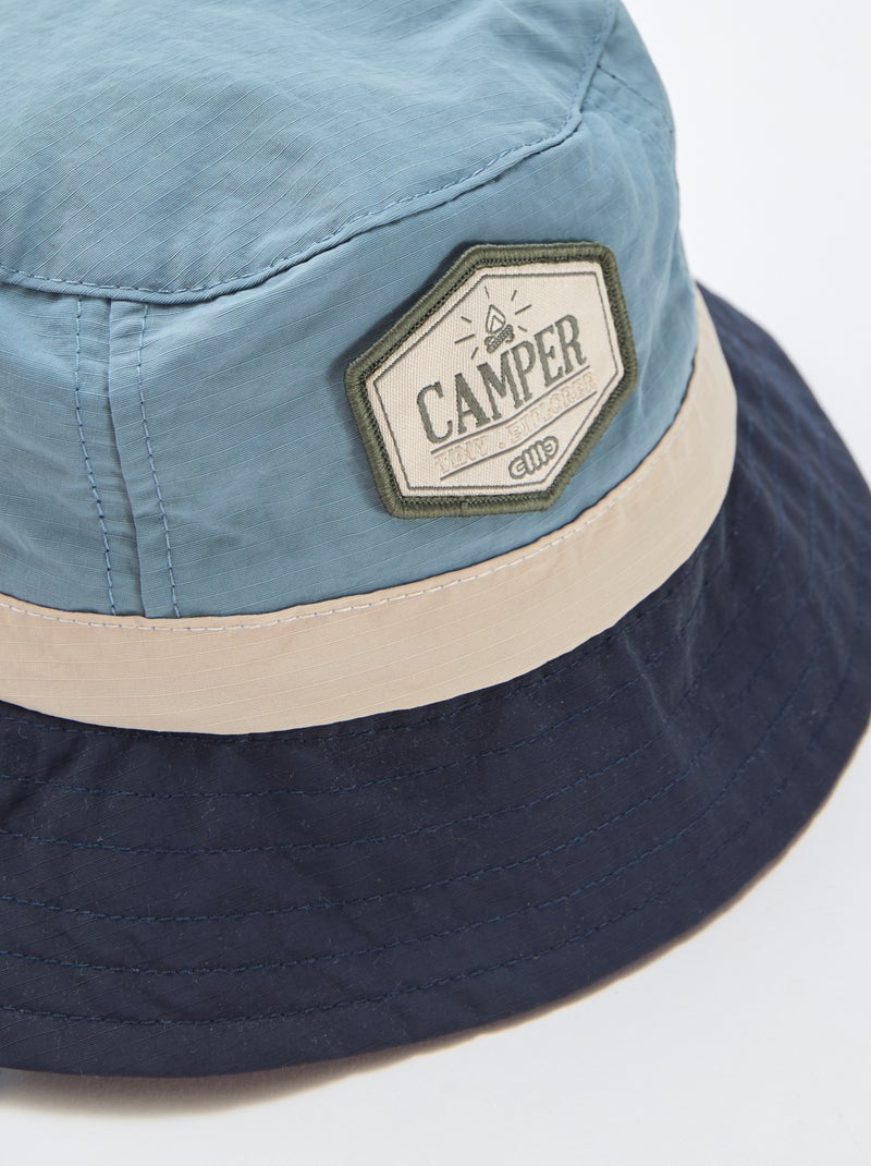 Two-tone camper style bucket hat Blue - Kiabi