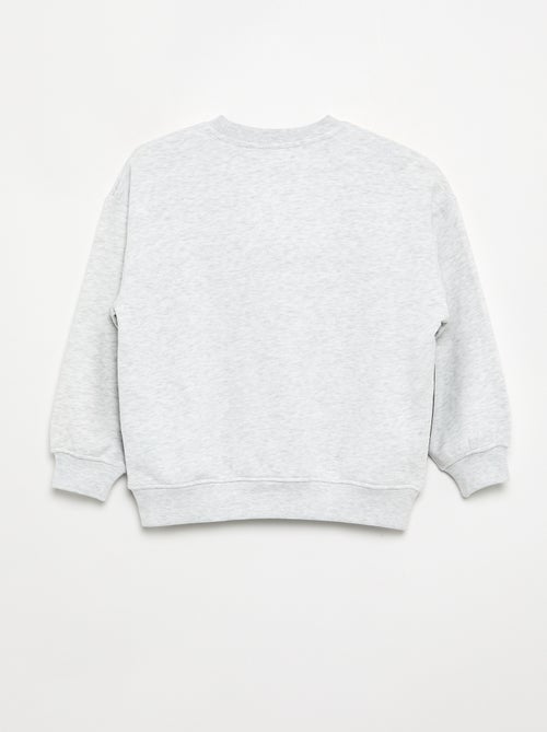 Two-tone long-sleeved sweatshirt - Kiabi