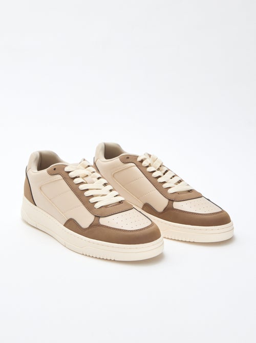 Two-Tone Low-Top Sneakers - Kiabi