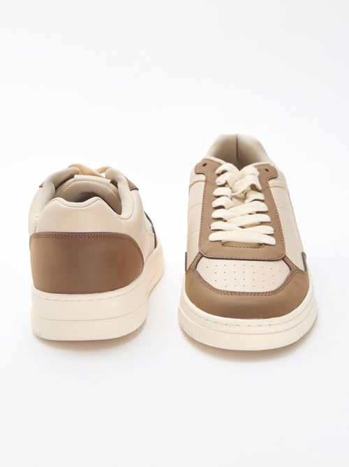 Two-Tone Low-Top Sneakers - Kiabi