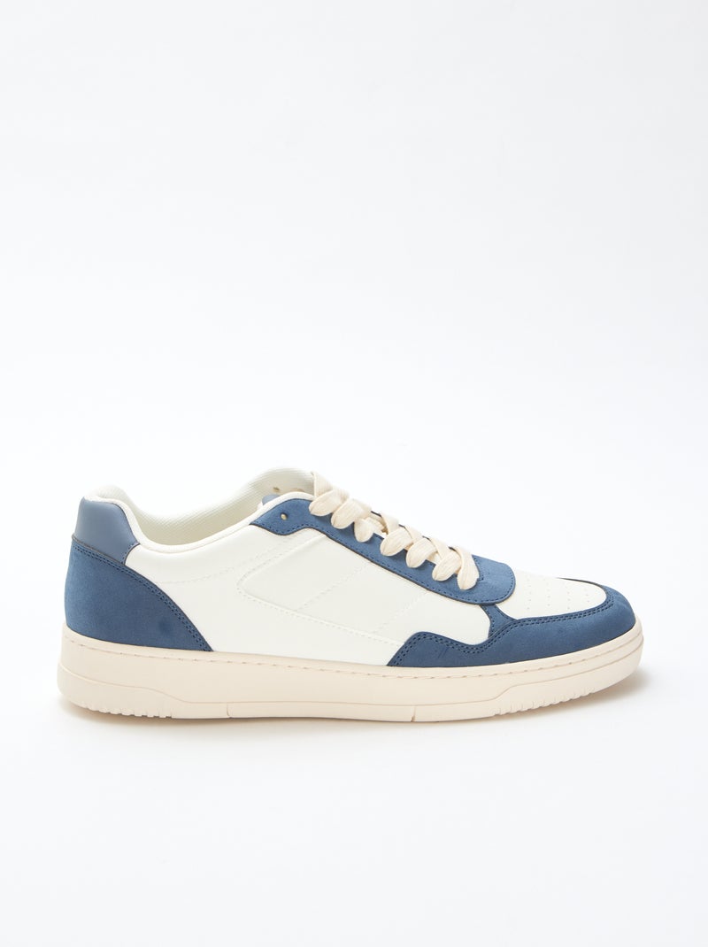 Two-Tone Low-Top Sneakers Blue - Kiabi