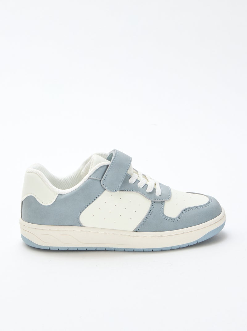Two-Tone Low-Top Sneakers Blue - Kiabi