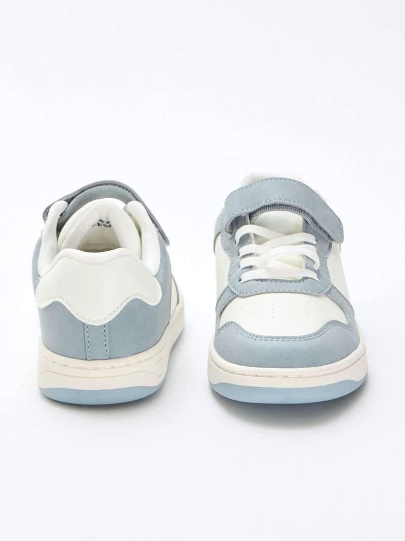 Two-Tone Low-Top Sneakers Blue - Kiabi
