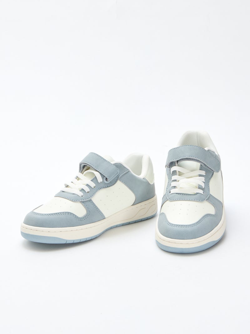 Two-Tone Low-Top Sneakers Blue - Kiabi
