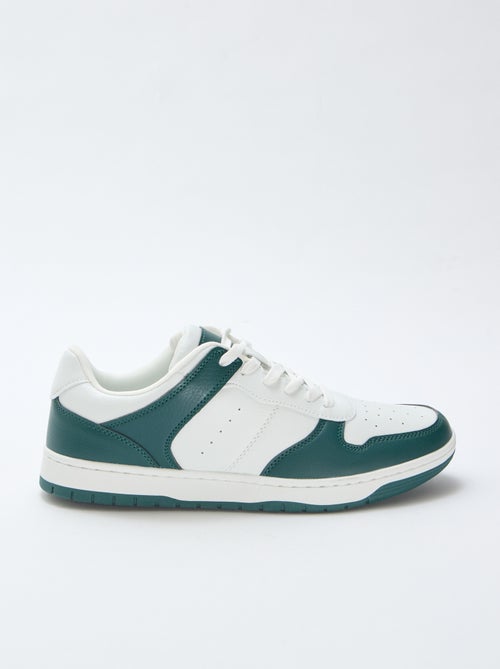 Two-Tone Low-Top Sneakers - Kiabi