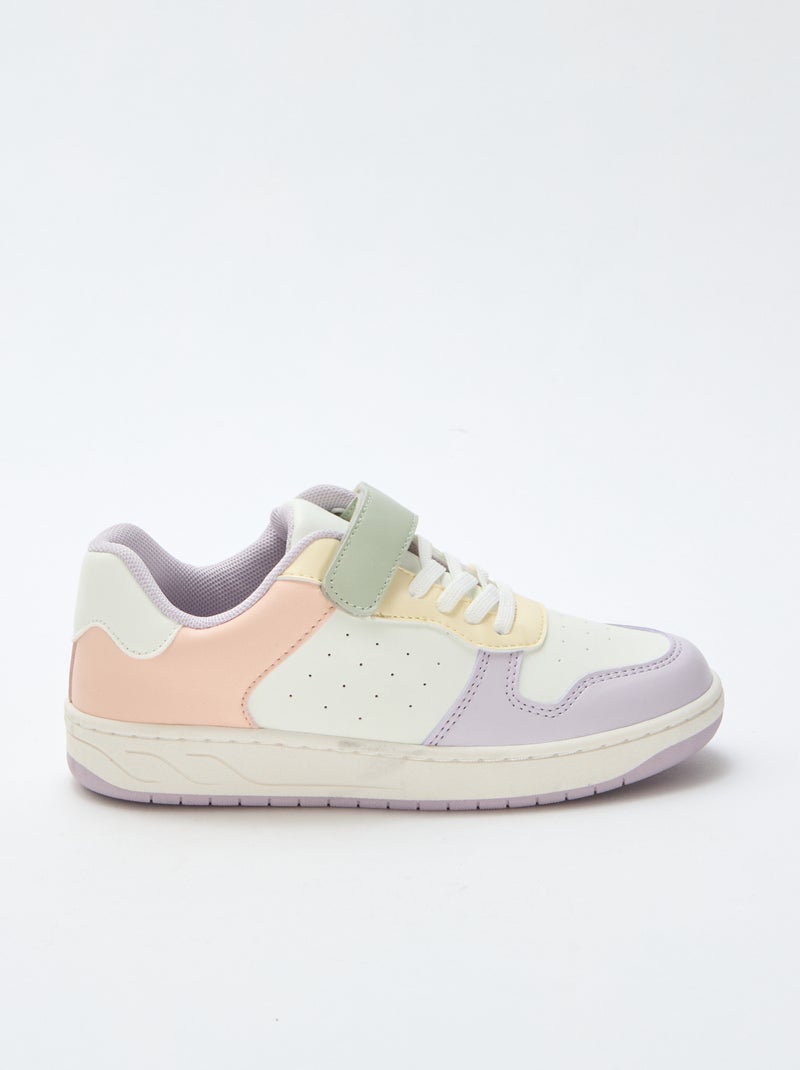 Two-Tone Low-Top Sneakers Pink - Kiabi