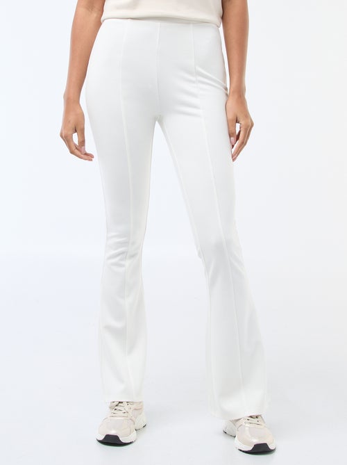 Ultra-Stretch Knit Flare Pants - Kiabi
