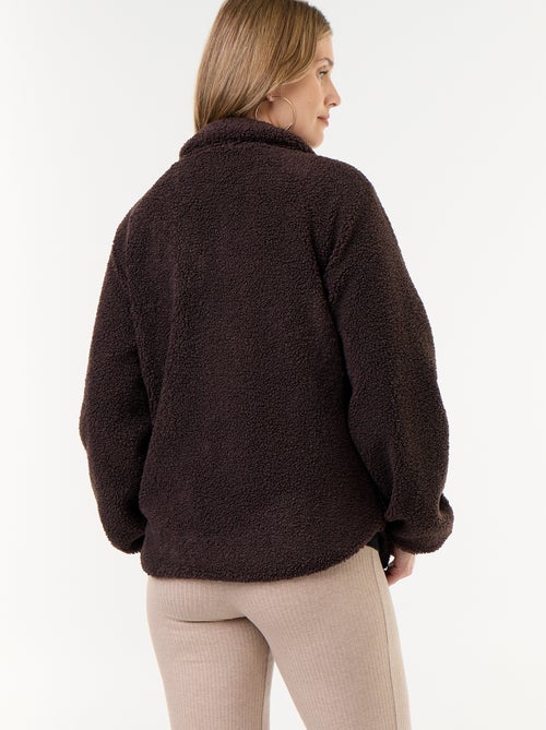 Umstands- und Tragejacke im Teddy-Effekt - Kiabi Umstands- und Tragejacke im Teddy-Effekt - Kiabi