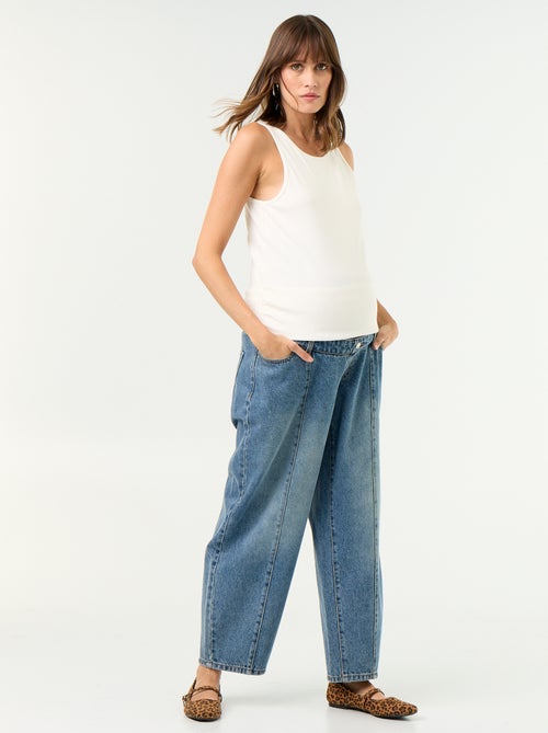 Umstands-Denimhose im Barrel-Schnitt - Kiabi