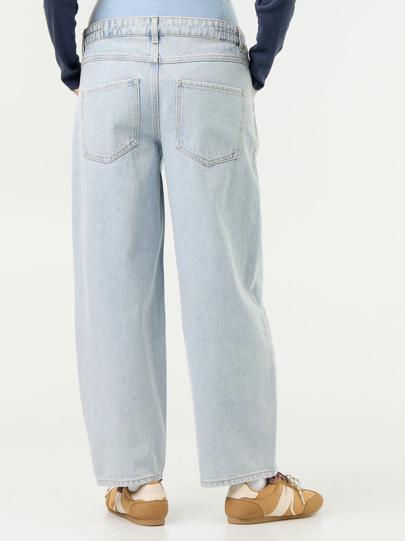 Umstands-Denimhose im Barrel-Schnitt Blau - Kiabi