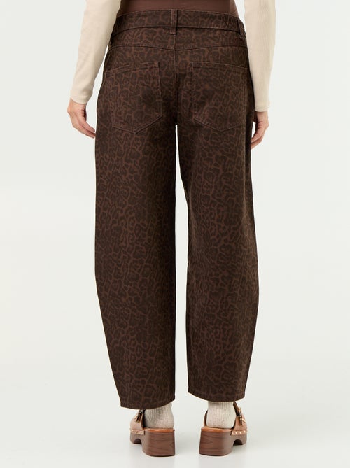 Umstands-Denimhose im Barrel-Schnitt - Kiabi Umstands-Denimhose im Barrel-Schnitt - Kiabi