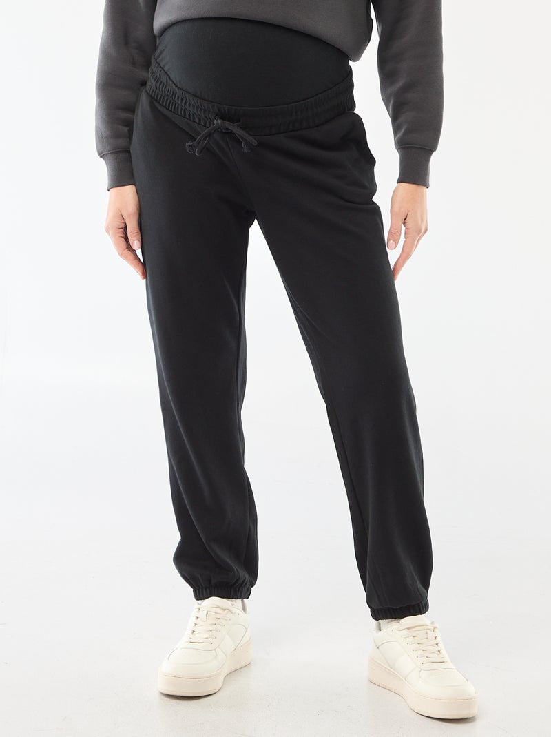 Umstands-Jogginghose aus French Terry Schwarz - Kiabi