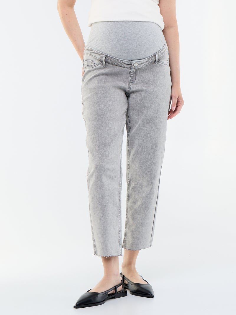 Umstands-Mom-Jeans Grau - Kiabi