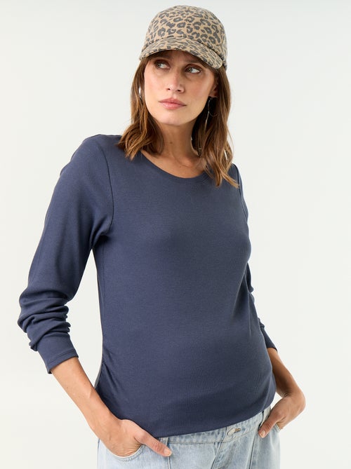 Umstands-T-Shirt aus Rippstrick - Kiabi