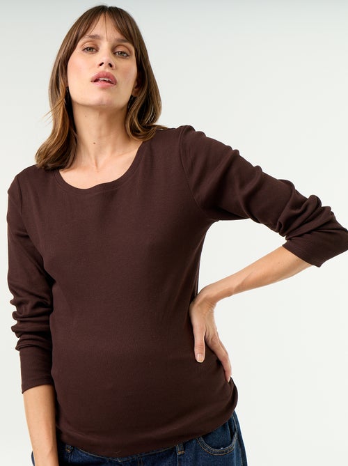 Umstands-T-Shirt aus Rippstrick - Kiabi