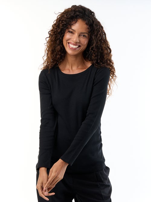 Umstands-T-Shirt aus Rippstrick - Kiabi Umstands-T-Shirt aus Rippstrick - Kiabi