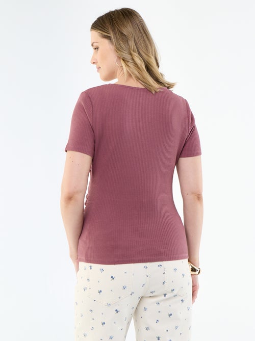 Umstands-T-Shirt mit Wickelausschnitt - Kiabi