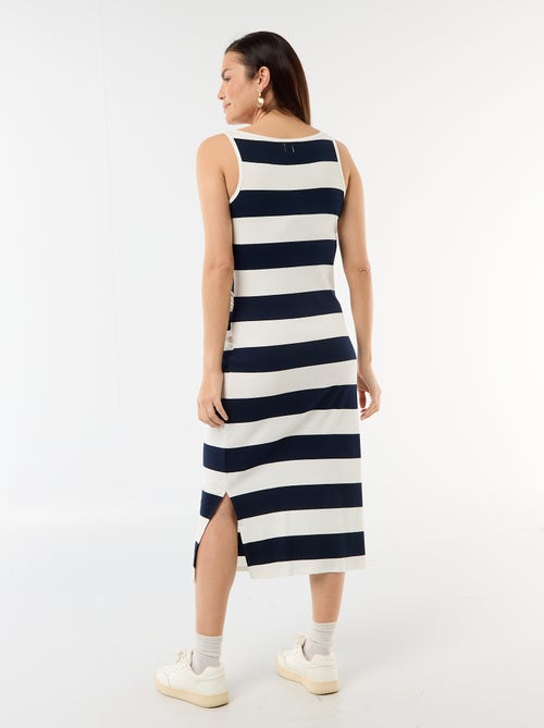 Umstands-Tanktop-Kleid aus Rippstrick - Kiabi Umstands-Tanktop-Kleid aus Rippstrick - Kiabi