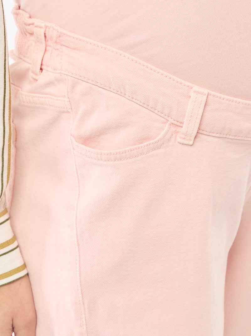 Umstandshose im Wide-Leg-Stil Rosa - Kiabi