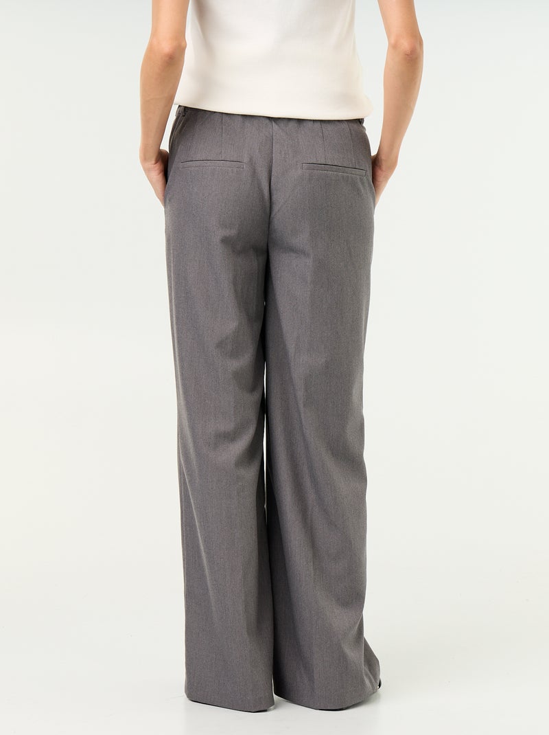 Umstandshose mit Bundfalten Gris - Kiabi