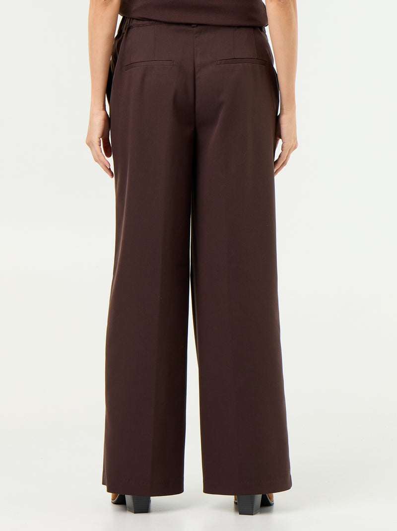Umstandshose mit Bundfalten Marron - Kiabi