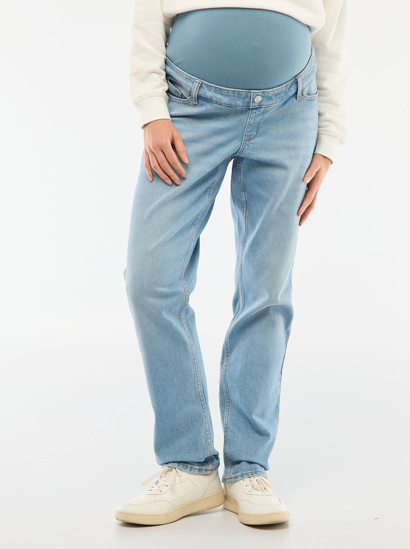Umstandshose mit Stretchbund Blau - Kiabi