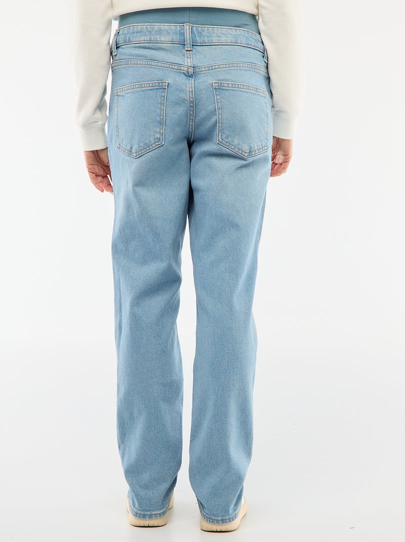 Umstandshose mit Stretchbund Blau - Kiabi