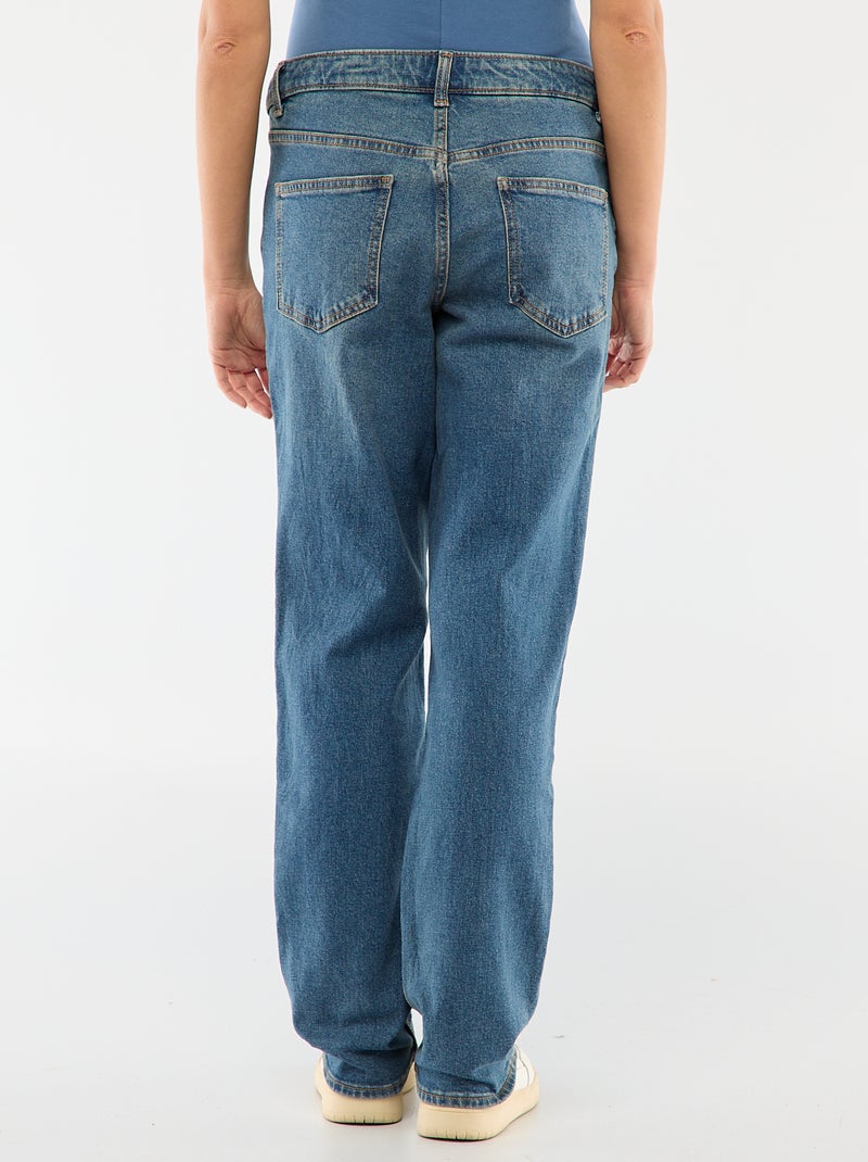 Umstandshose mit Stretchbund Blau - Kiabi