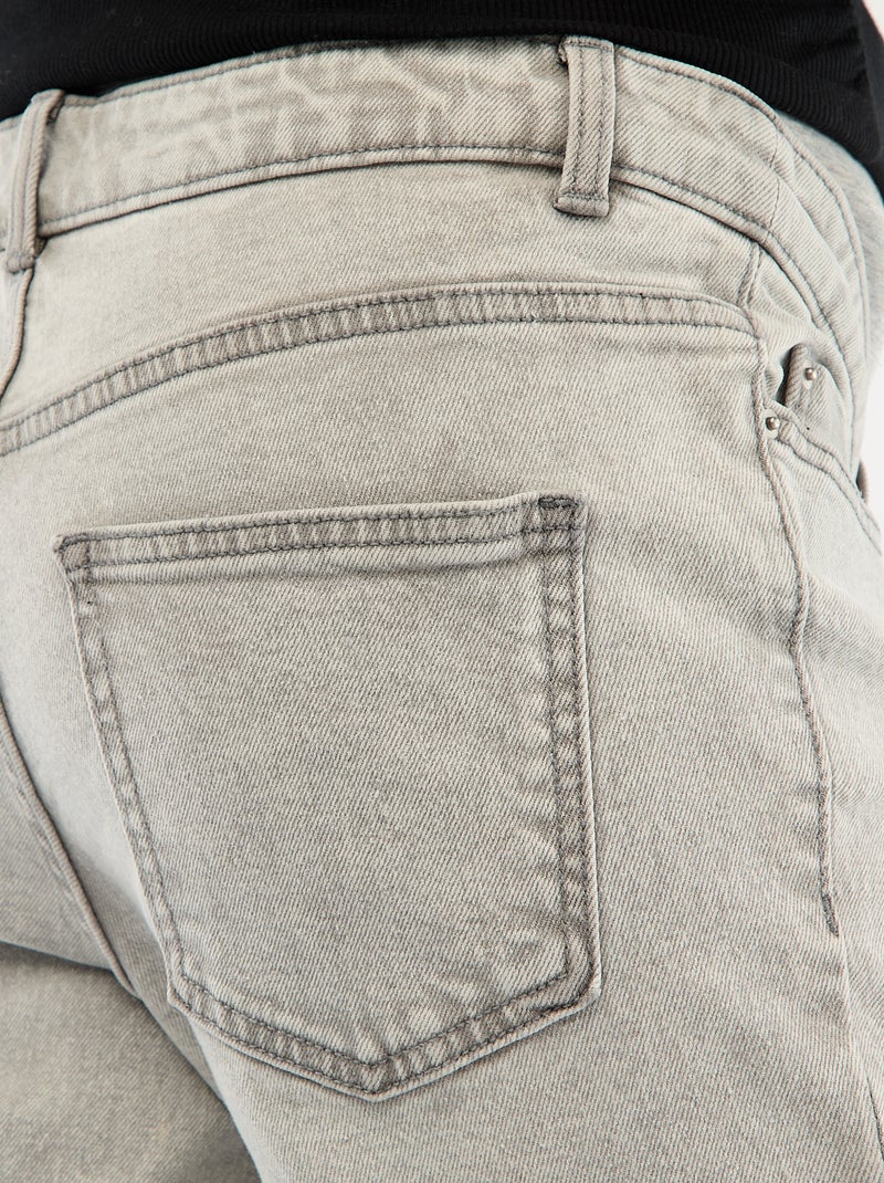 Umstandshose mit Stretchbund Grau - Kiabi
