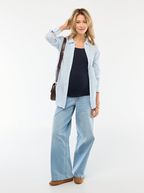 Umstandsjeans Wide-Leg - Kiabi Umstandsjeans Wide-Leg - Kiabi