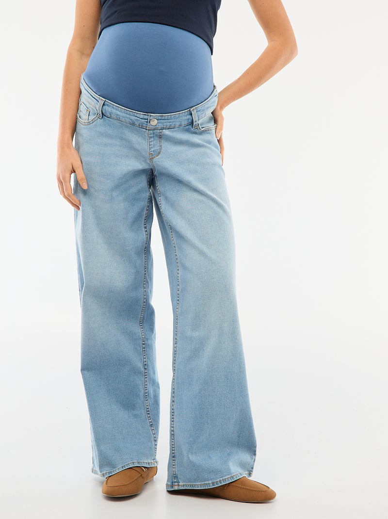 Umstandsjeans Wide-Leg Blau - Kiabi