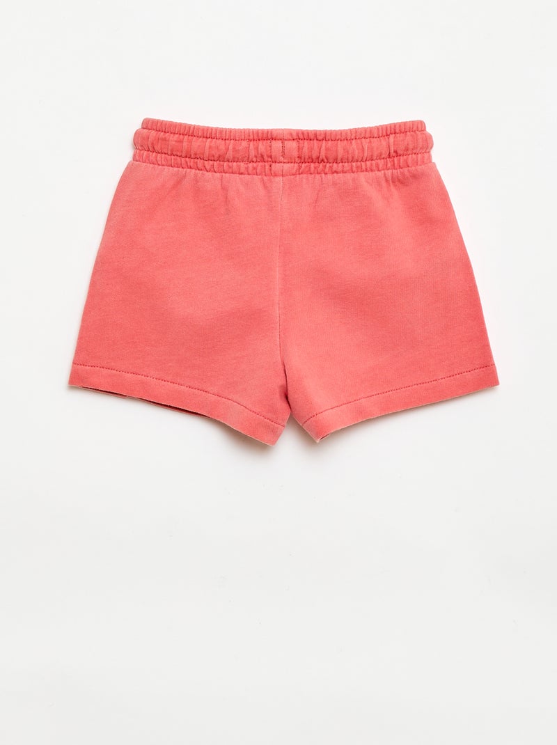 Unbrushed Fleece Shorts Orange - Kiabi