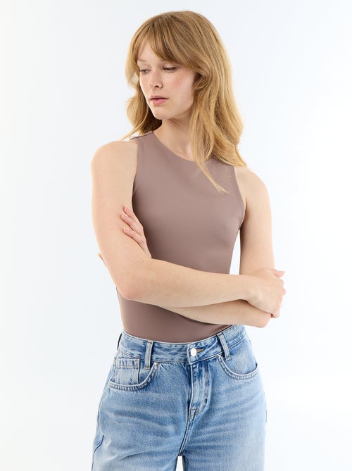 Uni-Body mit Rundhalsausschnitt - Kiabi Uni-Body mit Rundhalsausschnitt - Kiabi