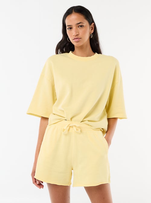 Uni French Terry Shorts - Kiabi