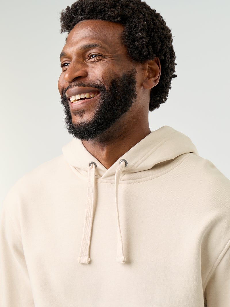 Uni-Kapuzenpullover Beige - Kiabi