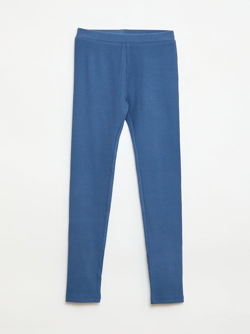Uni Strick-Leggings aus Baumwolle - Kiabi