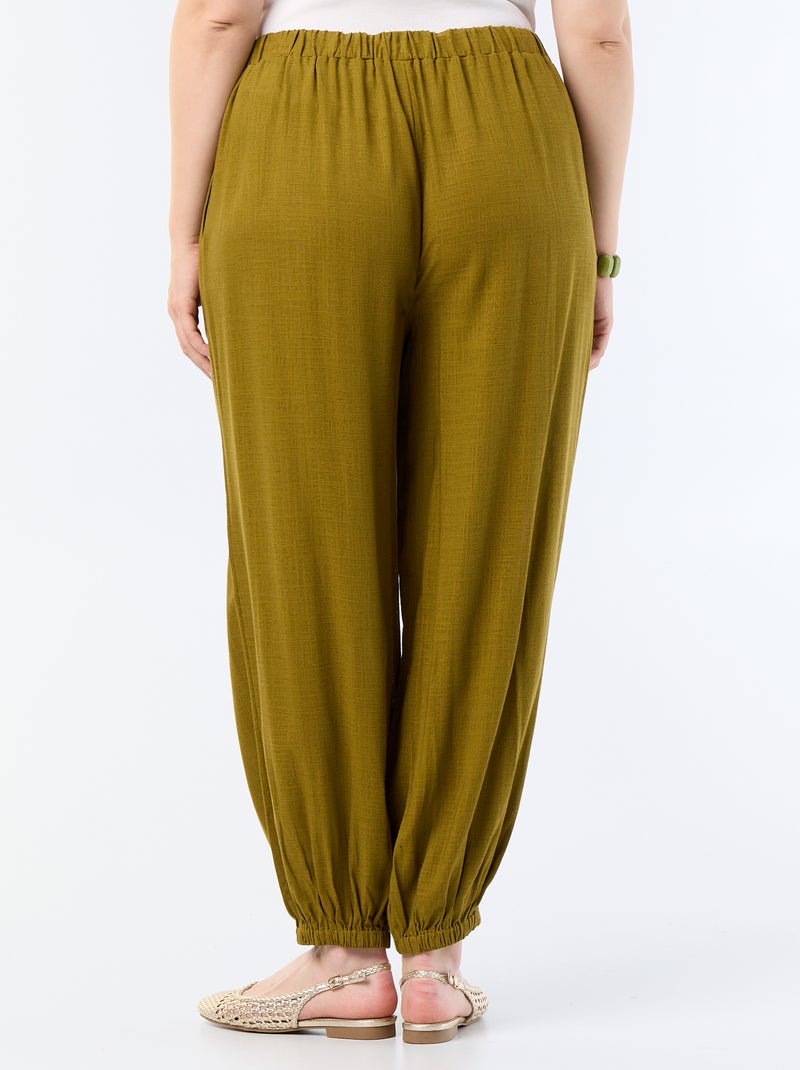 Unifarbene Ballonhose Grün - Kiabi