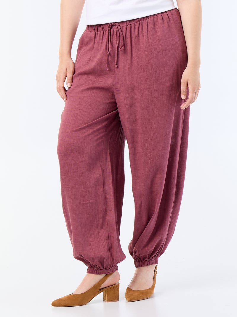Unifarbene Ballonhose Rosa - Kiabi