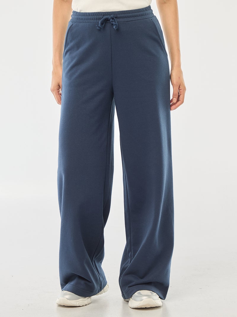 Unifarbene Baumwoll-Jogginghose Blau - Kiabi