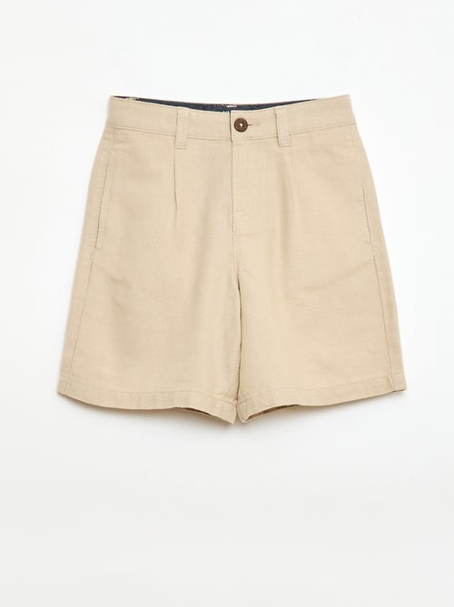 Unifarbene Chino-Shorts - Kiabi