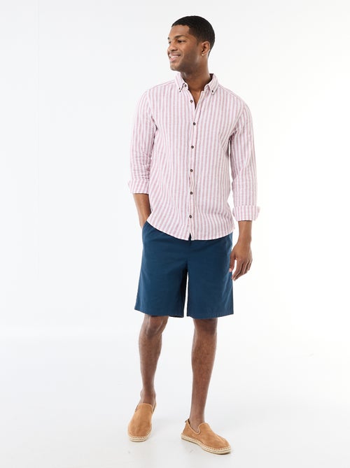 Unifarbene Chino-Shorts - Kiabi