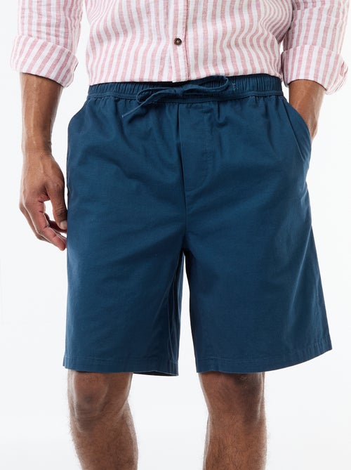 Unifarbene Chino-Shorts - Kiabi