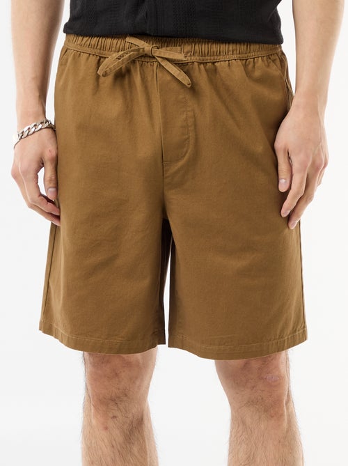Unifarbene Chino-Shorts - Kiabi