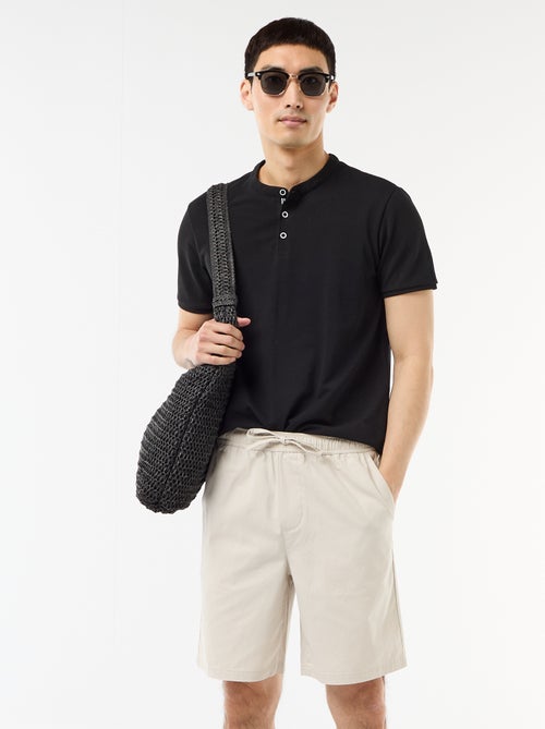 Unifarbene Chino-Shorts - Kiabi