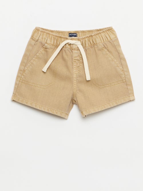 Unifarbene Denim-Shorts - Kiabi