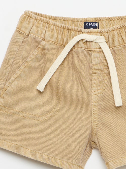 Unifarbene Denim-Shorts - Kiabi
