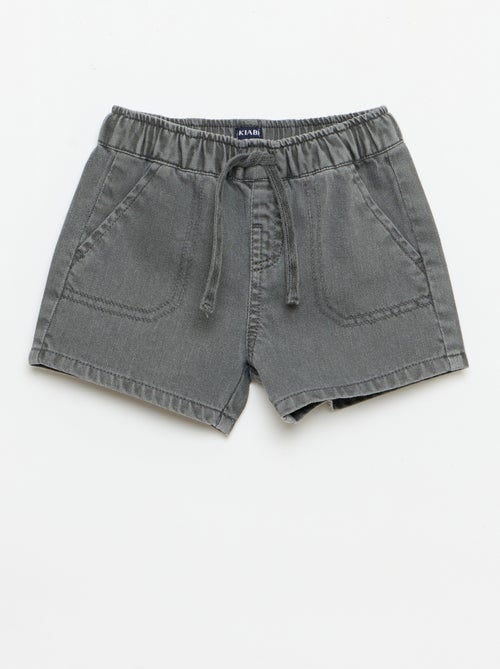 Unifarbene Denim-Shorts - Kiabi
