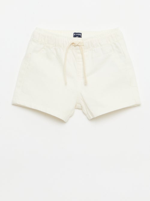 Unifarbene Denim-Shorts - Kiabi